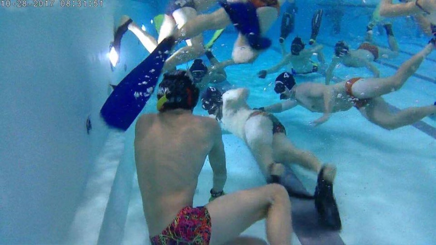 Hokej pod wodą Walenie Hydra w Michałkowicach 2017